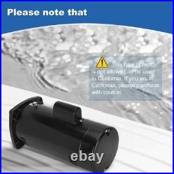 2 HP 3450 RPM 48Y Frame Square Flange 230V Swimming Pool Motor # USQ1202