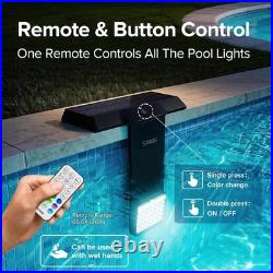 2-Pack Solar & USB Pool Lights Inground & Above Ground Pool 36-LEDs IP68 Remote 2-Pack Solar & USB Pool Lights Inground & Above Ground Pool 36-LEDs IP68 Remote