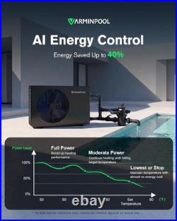 30000 BTU Pool Heater & Chiller Full Inverter Heat Pump In/Above Ground, 8K Gal