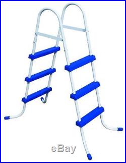 36'' Ladder For Bestway Above Ground Swimming Pools Metal Frame Plastic Steps