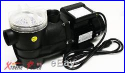 3/4 2400GPH Self Primming Above Ground Swimming Pool Pump with Strainer 1.5 NPT