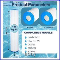 4X PCC130 Pool Filter for Pentair Clean & Clear Plus 520, R173578, Unicel C-7472
