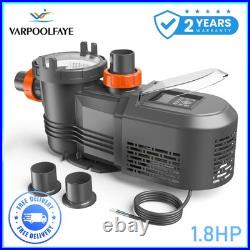 4 Variable Speed Inground VS Pool Pump 1.8-3.0 HP 230V for In/Above Ground Pools