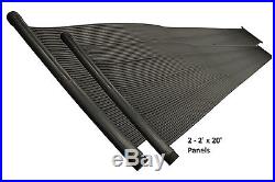 4'x20' Above Ground & In-Ground Swimming Pool Solar Heating Add On Panels