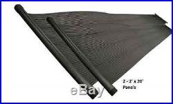 4'x20' Above Ground & In-Ground Swimming Pool Solar Heating Panel withSystem Kit