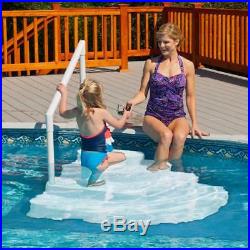 4 x 5 Ft Deluxe In Pool Ladder Steps Liner Pad Swimming Deck Outdoor Non Skid