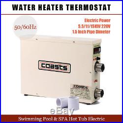 5.5/11/15KW 220V Swimming Pool & SPA hot tub electric water heater thermostat