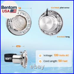 6 Inch Small LED Spa Light for Inground Pool, 120V AC 10W Underwater Pool Light