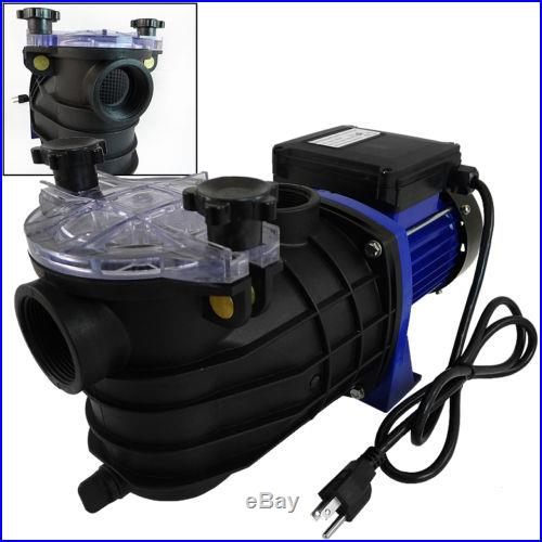 850W 1HP Swimming Pool Pump w/Strainer Filter 1.5 In/Out Ponds Fountain Pump CE