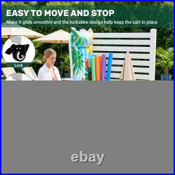 ABORON 320 Gallon Pool Storage Box 60x43x39 Heavy-Duty Organizer Bin