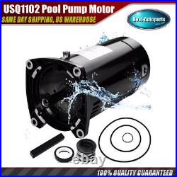 AO Smith Swimming Pool Motor USQ1102 Square Flange 1HP Brand New Capacitor Star