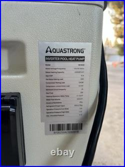 Aaquastrong HEX022 22 000 BTU Heat Pump for 7 000 Gallons Pools 120V White Used