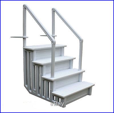 Above Ground Swimming Pool Ladder Heavy Duty Step System Entry non slippery