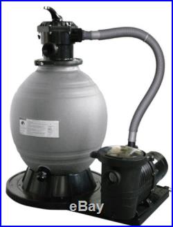 Above Ground Swimming Pool Sand Filter System with Pump 4500GPH 19 1.5HP NEW