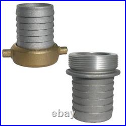 Aluminum Pin Lug Connector Hose Shank for Lay Flat, Suction & Backwash Hoses