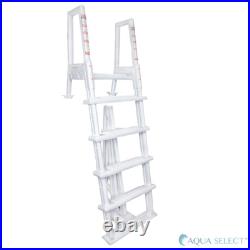 Aqua Select Heavy Duty Resin In-Pool Above Ground Swimming Pool Ladder White Aqua Select Heavy Duty Resin In-Pool Above Ground Swimming Pool Ladder White