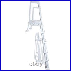 Aqua Select Heavy Duty Resin In-Pool Above Ground Swimming Pool Ladder White Aqua Select Heavy Duty Resin In-Pool Above Ground Swimming Pool Ladder White