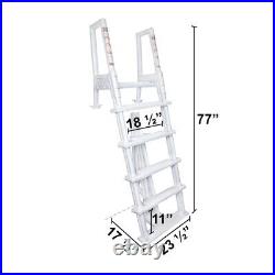 Aqua Select Heavy Duty Resin In-Pool Above Ground Swimming Pool Ladder White Aqua Select Heavy Duty Resin In-Pool Above Ground Swimming Pool Ladder White