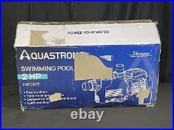 Aquastrong PSP200T 2 HP Ground Dual Swimming Pool Pump 220V Black New Open Box