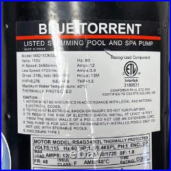 BLUE TORRENT Maxi Pump Dual Port Pool Pump 1.5 HP 2 Speed 110V MX215DNSBS