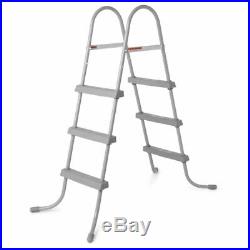 Bestway 58334E 36-Inch Steel Above Ground Swimming Pool Ladder No-Slip Steps