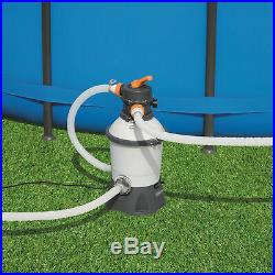 Bestway 58516E Flowclear 530 GPH Silica & Sand Swimming Pool Filter Pump, Gray
