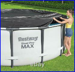 Bestway Range of PVC Swimming Pool Cover, Steel Pro Max Pool Cover 10 FT Diameter