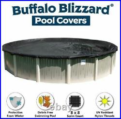 Buffalo Blizzard Round Above Ground Swimming Pool Winter Covers (Various Sizes)