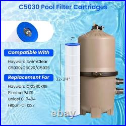 C5030 Pool Filter Cartridges 4-Pack for Hayward SwimClear C5020, C5500, C-7494