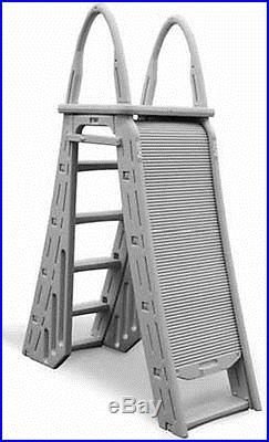 CONFER 7200 Guard Heavy Duty A Frame Aboveground Swimming Pool Ladder 48-56