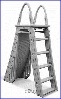 CONFER 7200 Guard Heavy Duty A Frame Aboveground Swimming Pool Ladder 48-56