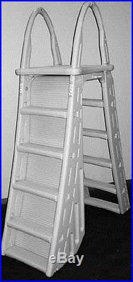 CONFER 7200 Guard Heavy Duty A Frame Aboveground Swimming Pool Ladder 48-56