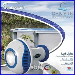 Carvin Star Bright LED Return Jet Pool Light for Above Ground Swimming Pools