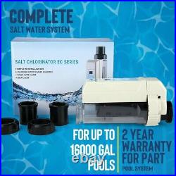 Complete Salt Water Pool Chlorine Generator System for 26000 Gallon Chlorinator