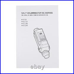 Complete Salt Water Pool Chlorine Generator System for 26000 Gallon Chlorinator