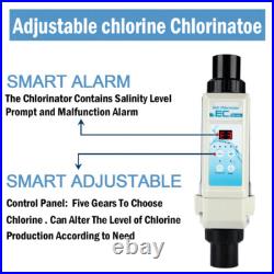 Complete Salt Water Pool Chlorine Generator System for 26000 Gallon Chlorinator
