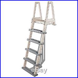 Confer 6000BX Inpool Above Ground Heavy Duty Swimming Pool Ladder Warm Grey