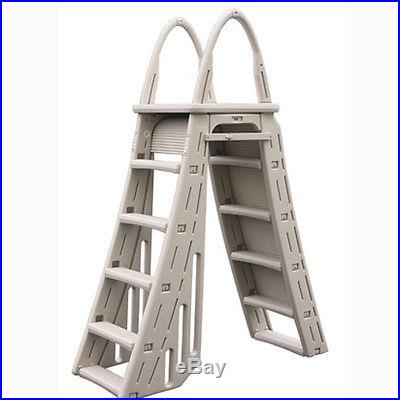 Confer 7200 Roll Guard Heavy Duty A Frame Aboveground Swimming Pool Ladder