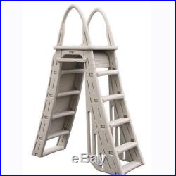 Confer Roll Guard A-Frame Aboveground 48-56 Swimming Pool Safety Ladder 7200