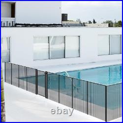 Domi 5'x48' DIY Pool Fence for Inground Pools, Outdoor Pool, Black Pool Mesh Domi 5'x48' DIY Pool Fence for Inground Pools, Outdoor Pool, Black Pool Mesh