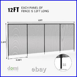 Domi 5'x48' DIY Pool Fence for Inground Pools, Outdoor Pool, Black Pool Mesh Domi 5'x48' DIY Pool Fence for Inground Pools, Outdoor Pool, Black Pool Mesh