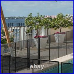 Domi 5'x48' DIY Pool Fence for Inground Pools, Outdoor Pool, Black Pool Mesh Domi 5'x48' DIY Pool Fence for Inground Pools, Outdoor Pool, Black Pool Mesh