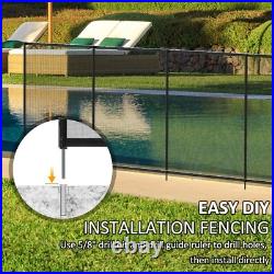 Domi 5'x48' DIY Pool Fence for Inground Pools, Outdoor Pool, Black Pool Mesh Domi 5'x48' DIY Pool Fence for Inground Pools, Outdoor Pool, Black Pool Mesh