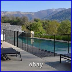 Domi 5'x48' DIY Pool Fence for Inground Pools, Outdoor Pool, Black Pool Mesh Domi 5'x48' DIY Pool Fence for Inground Pools, Outdoor Pool, Black Pool Mesh