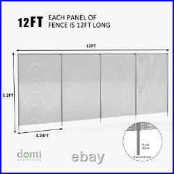 Domi 5'x48' DIY Pool Fence for Inground Pools, Outdoor Pool, Gray Pool Mesh Domi 5'x48' DIY Pool Fence for Inground Pools, Outdoor Pool, Gray Pool Mesh