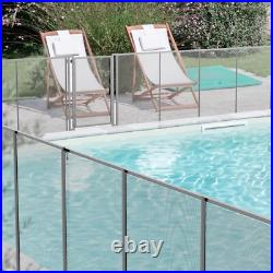 Domi 5'x48' DIY Pool Fence for Inground Pools, Outdoor Pool, Gray Pool Mesh Domi 5'x48' DIY Pool Fence for Inground Pools, Outdoor Pool, Gray Pool Mesh