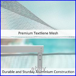 Domi 5'x48' DIY Pool Fence for Inground Pools, Outdoor Pool, Gray Pool Mesh Domi 5'x48' DIY Pool Fence for Inground Pools, Outdoor Pool, Gray Pool Mesh