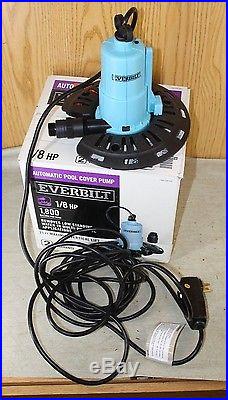 EVERBILT 1800 GPH Fully Automatic Swimming Pool Cover PUMP