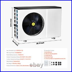 Electric Pool Heat Pump 51200 BTU for Above and In Ground Pools Efficient Electric Pool Heat Pump 51200 BTU for Above and In Ground Pools Efficient