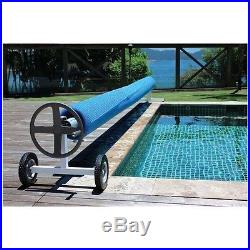 Extra long 21 Ft Stainless Steel Inground Solar Cover Swimming Pool Cover Reel
